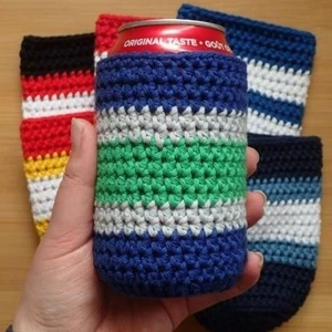 Sports Stripe Can Cozy