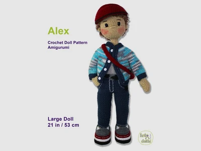 Alex Large Crochet Doll
