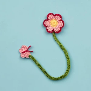 Happy Butterfly & Flower Bookmark / Bag Charm