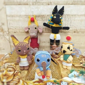 Egyptian Gods Amigurumi Collection | 5 Crochet Patterns (PDF)