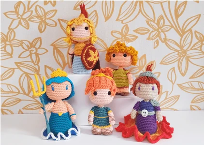 Greek Gods Amigurumi Collection | 5 Crochet Patterns (PDF)