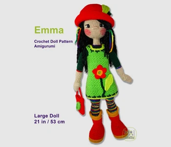 Emma Large Crochet Doll
