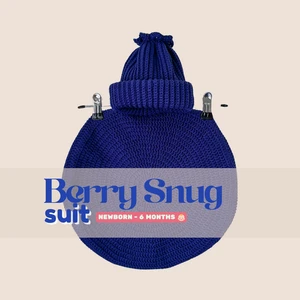 Berry Snug Suit and Beanie