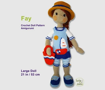 Fay Large Crochet Doll