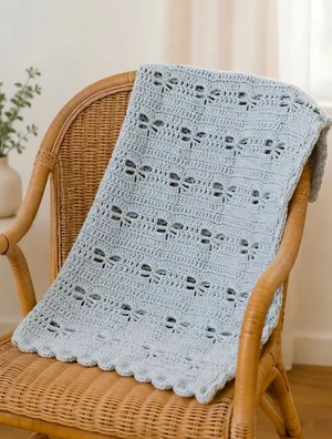 DRAGONFLY CROCHET BLANKET