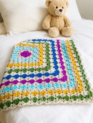 SHELL CROCHET BLANKET