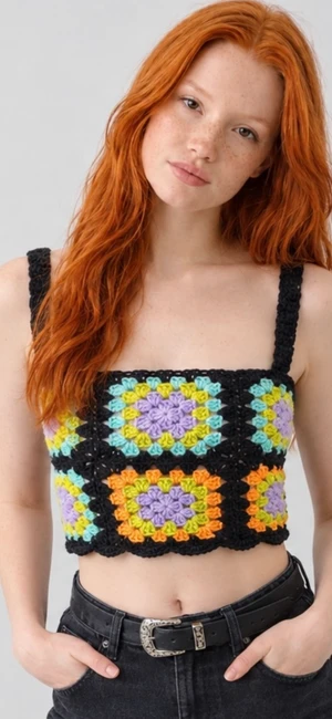 BOHO CROCHET CROP TOP