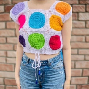 SUN CROCHET TOP