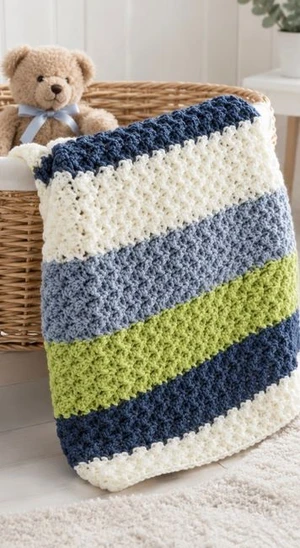 WINTER BOBBLE CROCHET BLANKET