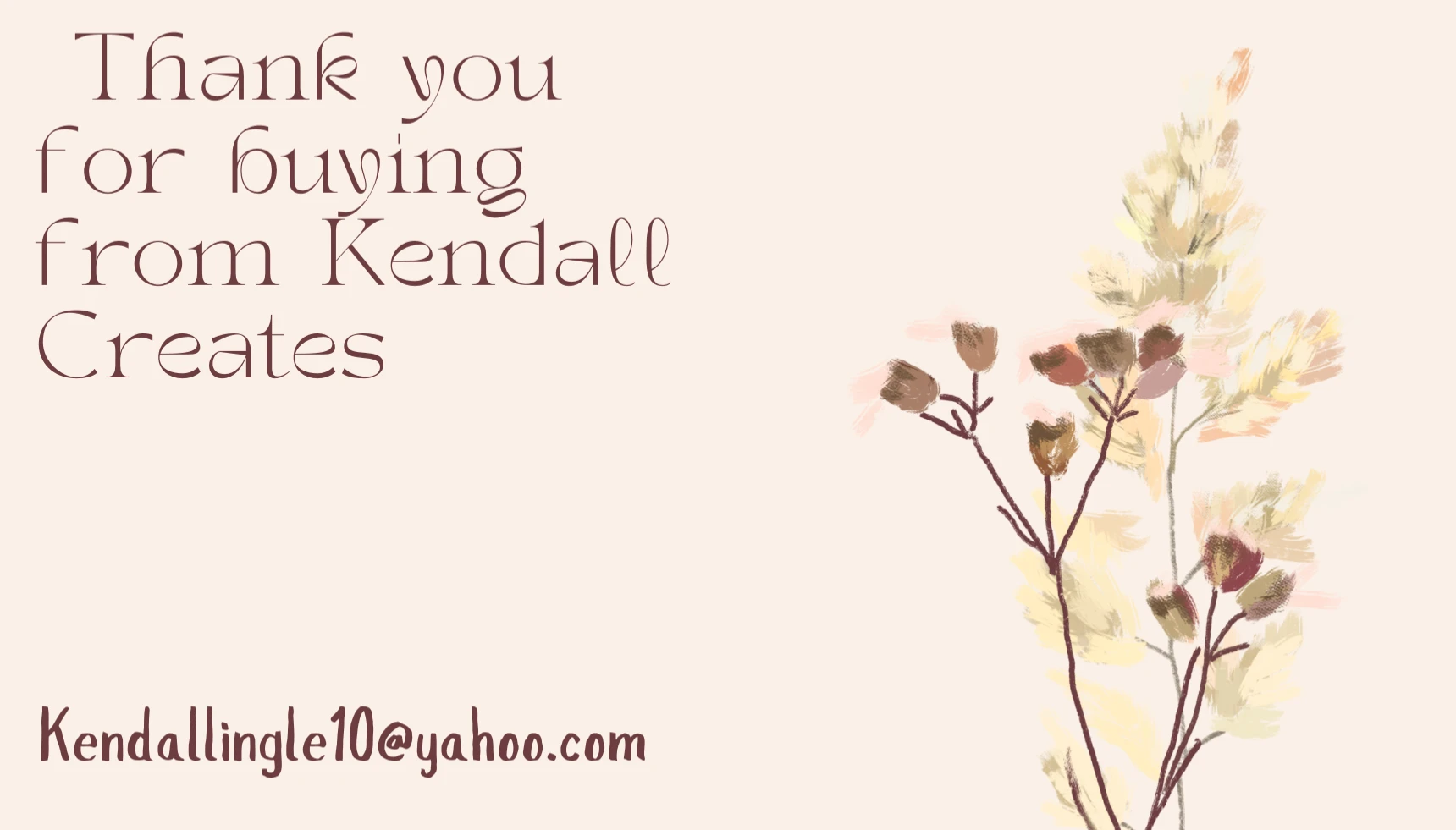 Kendall creates shop banner
