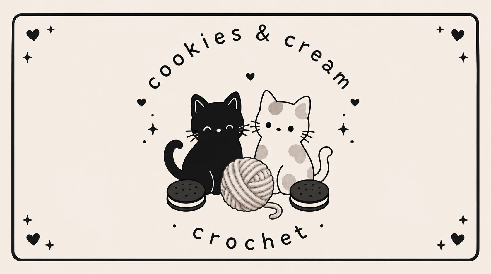 Cookies & Creme Crochet shop banner