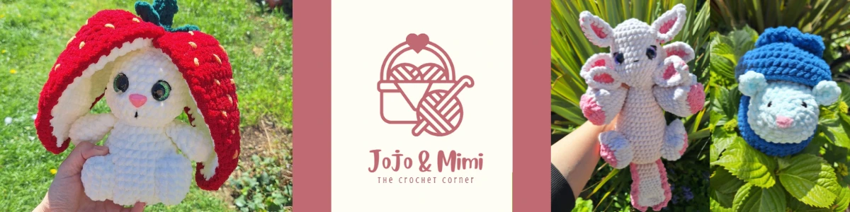 Jojo and Mimi Crochet Corner shop banner