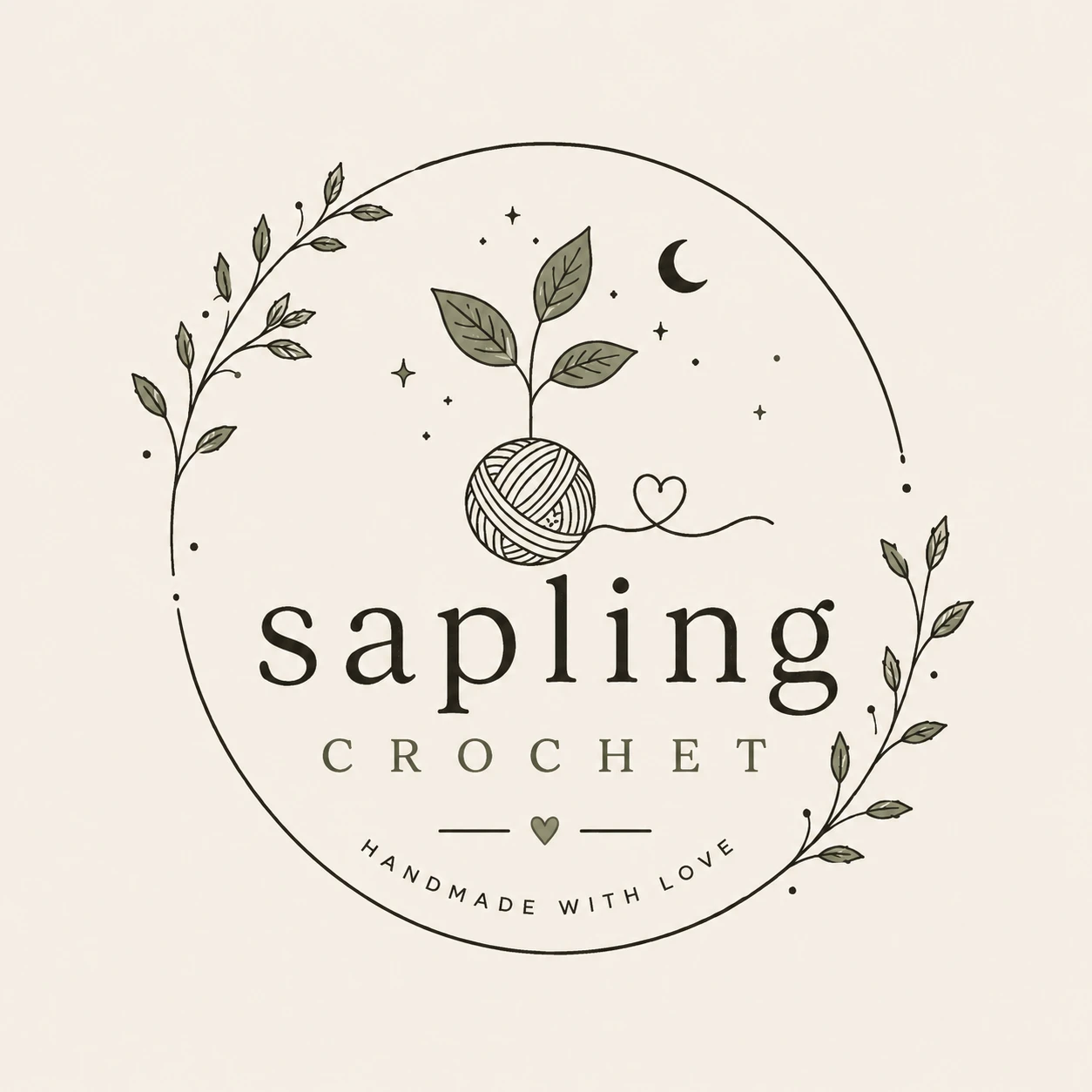 Sapling Crochet shop banner