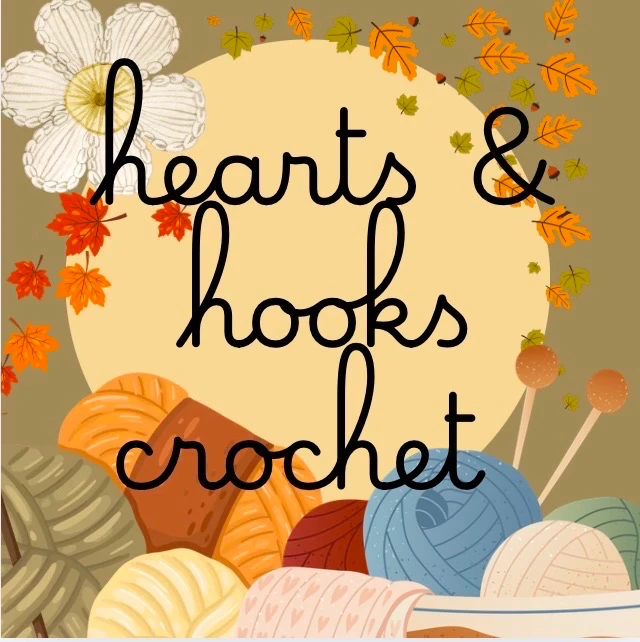 Hearts & hooks crochet shop banner