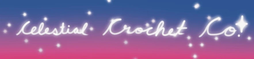 Celestial Crochet Co. shop banner
