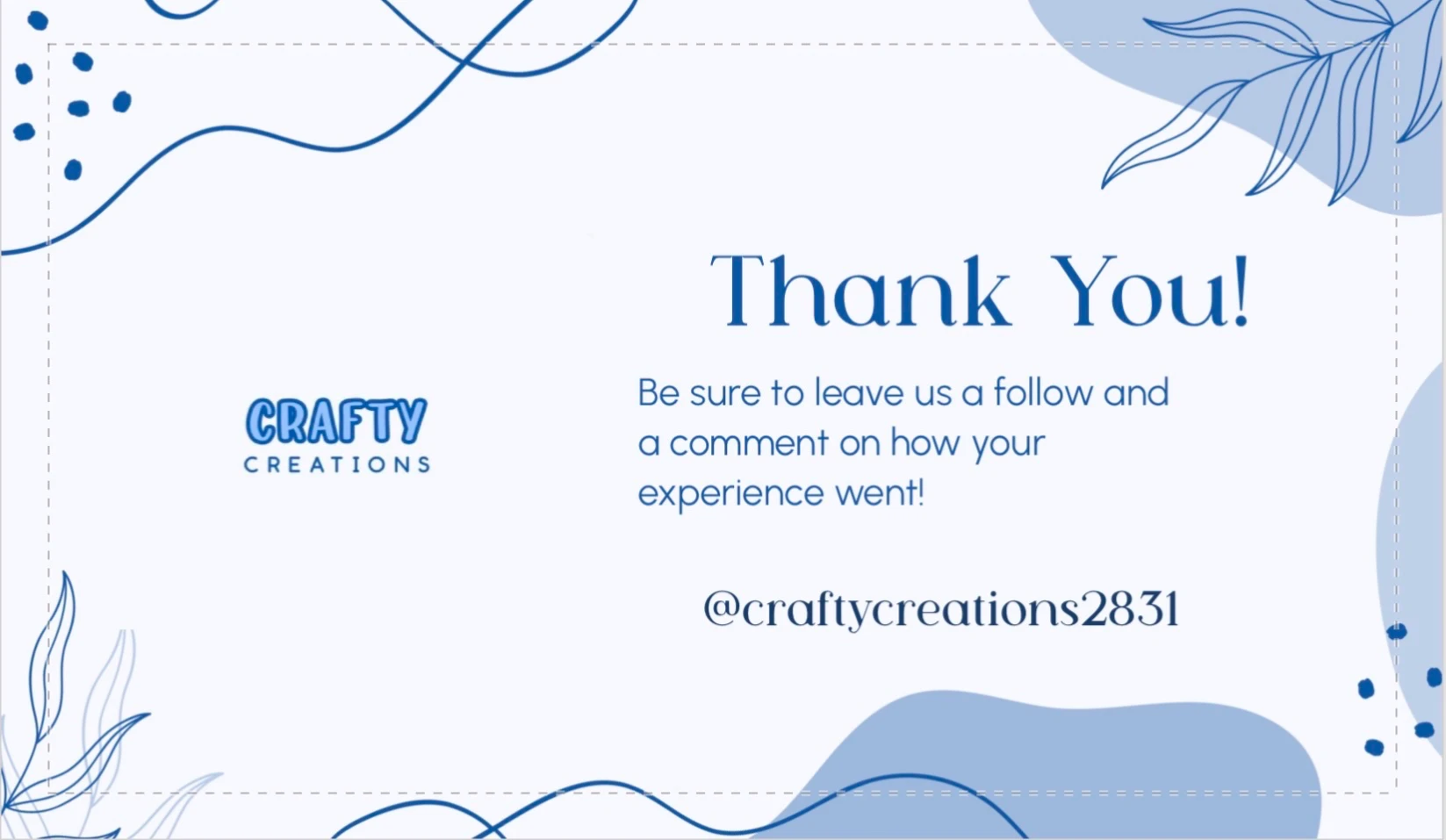 Crafty Creations! shop banner
