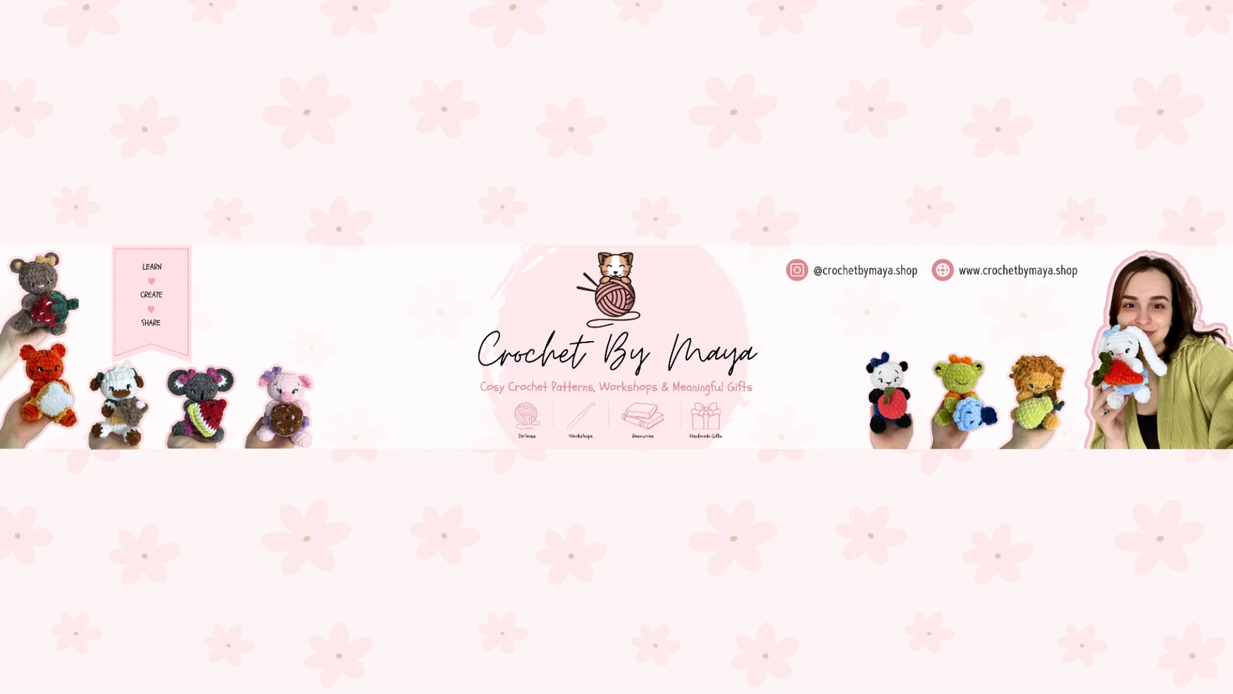 crochetbymayashop shop banner