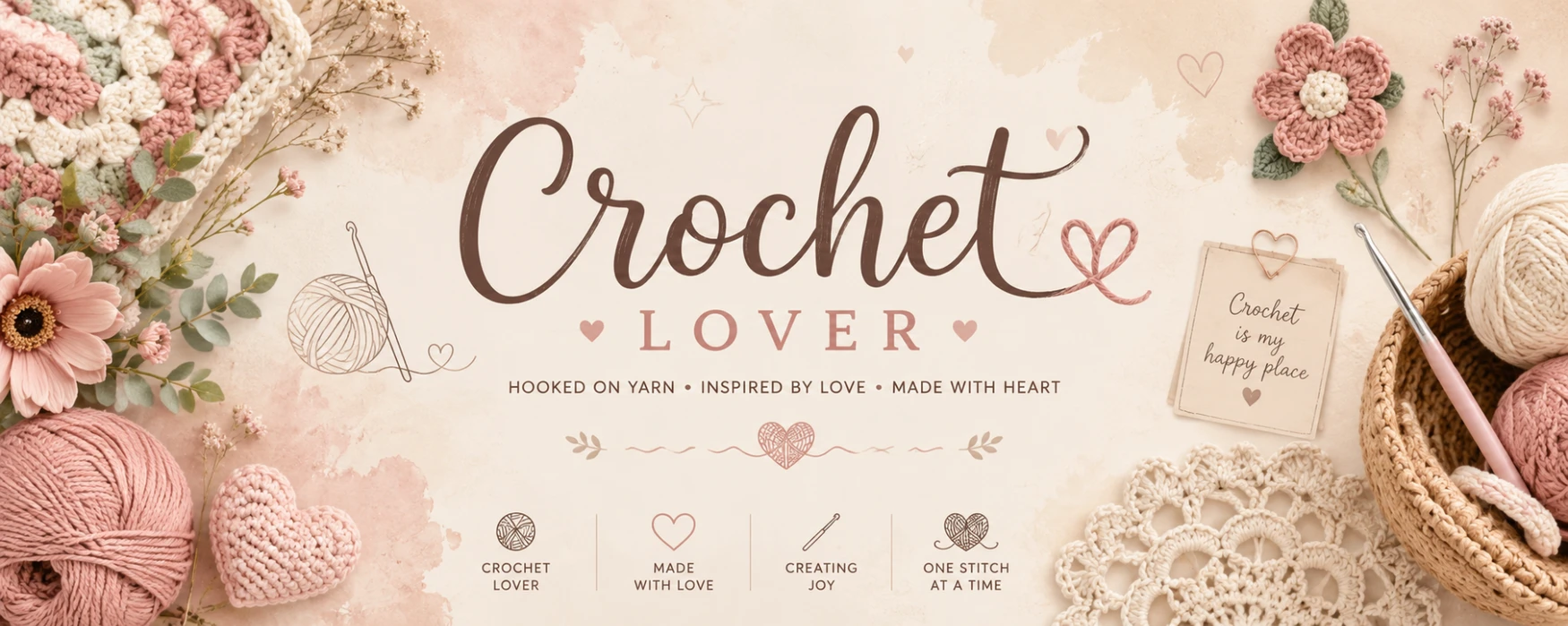 Crochet lover shop banner