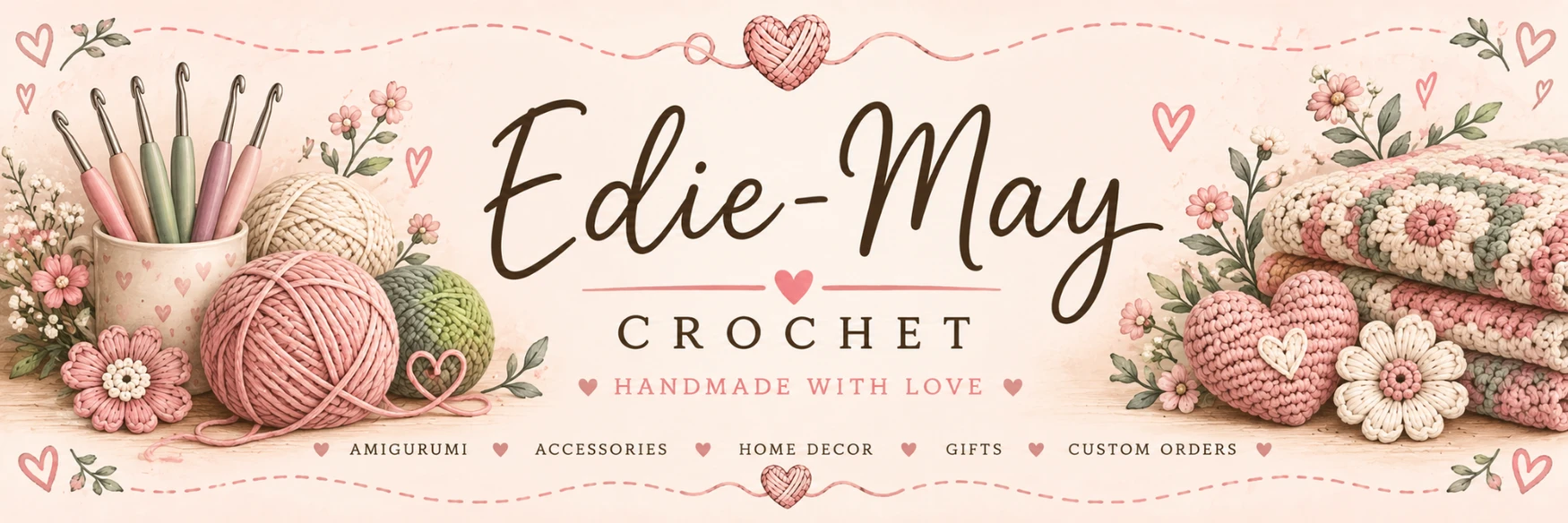 Edie-May Crochet shop banner