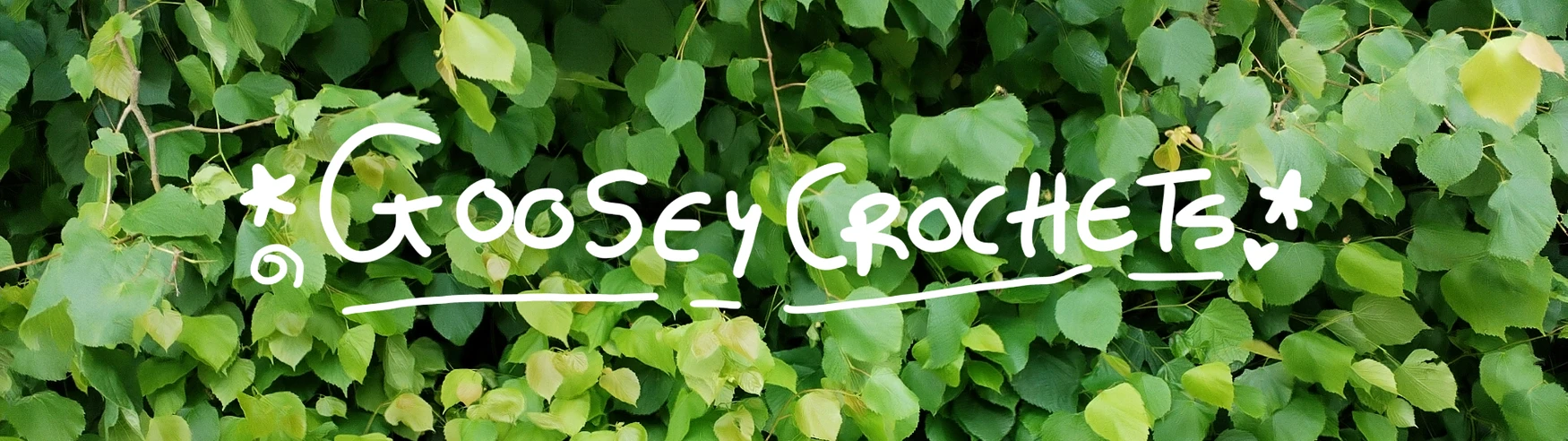 GooseyCrochets shop banner