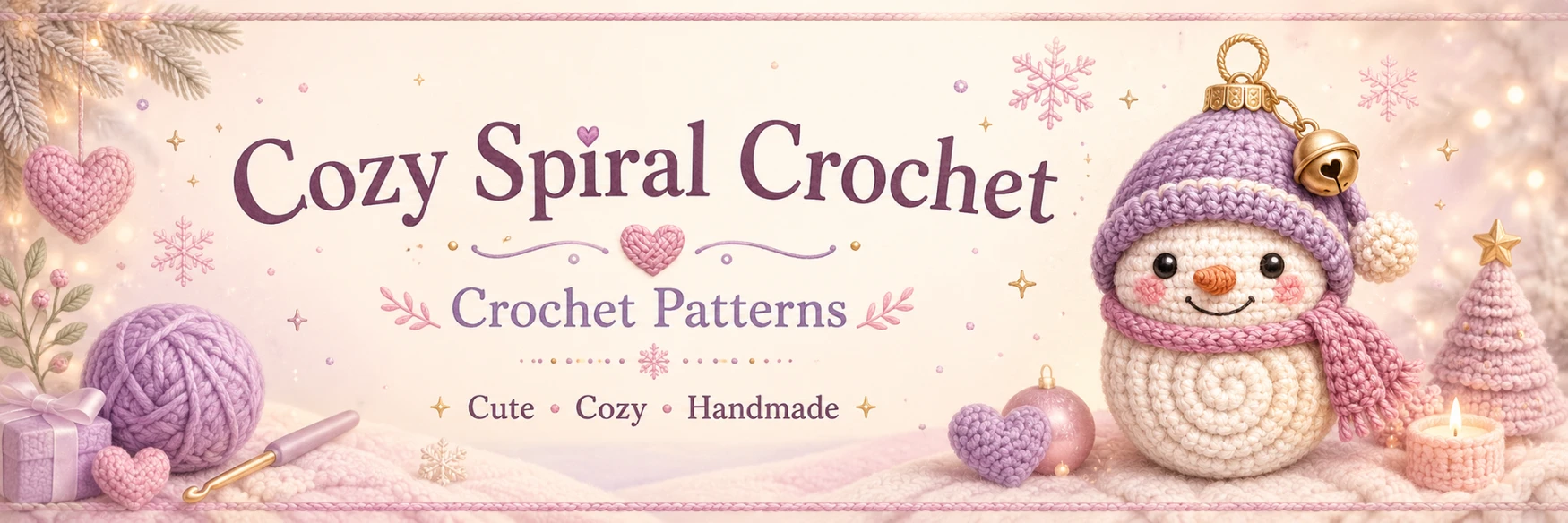 Cozy Spiral Crochet shop banner
