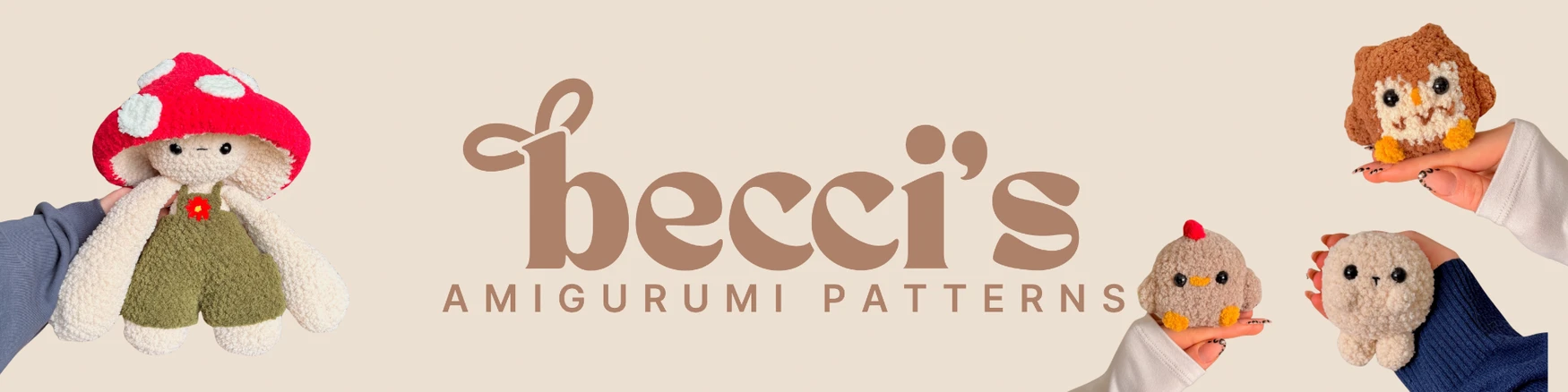 Becci's Plushies shop banner