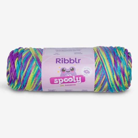 Ribblr Spooly Rainbow - Neon Swirl