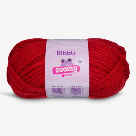 Ribblr Zoomy Wool - Deep Red