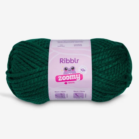 Ribblr Zoomy Wool - Forest Green