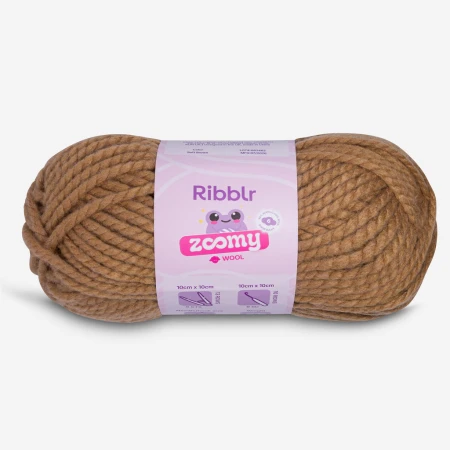 Ribblr Zoomy Wool - Soft Brown