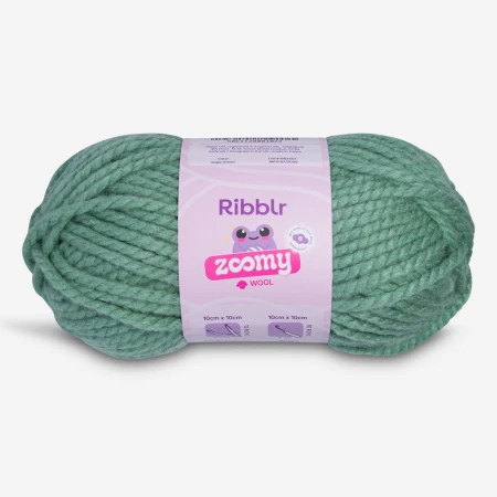 Ribblr Zoomy Wool - Sage Green