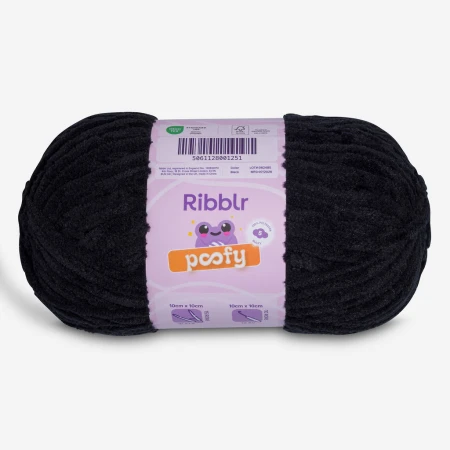 Ribblr Poofy - Black