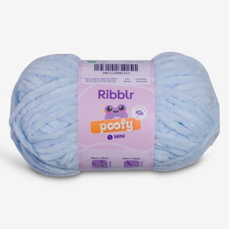 Ribblr Poofy Mini - Light Blue