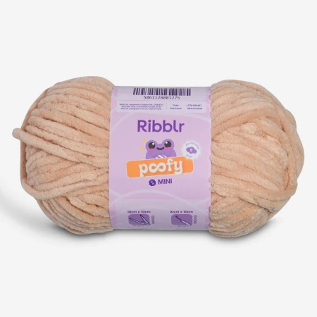 Ribblr Poofy Mini - Pale Peach