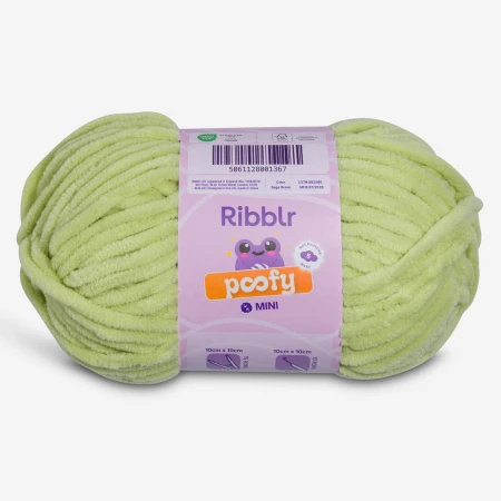 Ribblr Poofy Mini - Sage Green