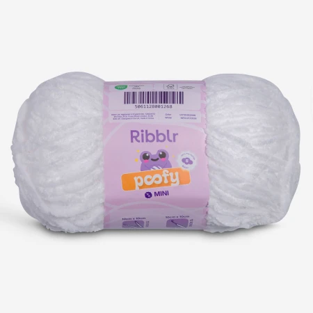 Ribblr Poofy Mini - White