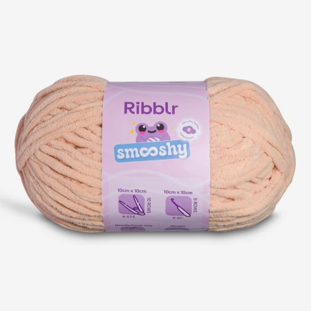 Ribblr Smooshy - Pale Peach