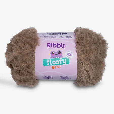 Ribblr Floofy Pelt - Soft Brown